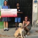 Charity presentation to Dog Father